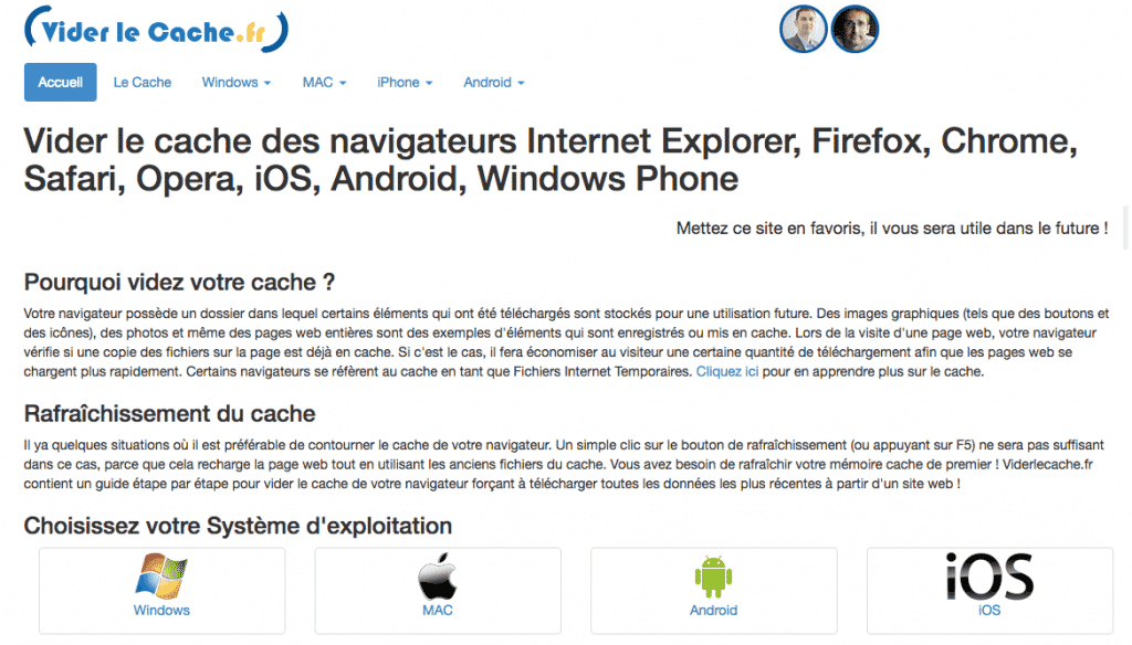 Comment viser son cache navigateur ?